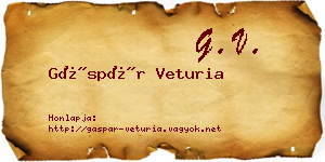 Gáspár Veturia névjegykártya